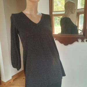 Bitten. Medium Black/Silver. Metallic threading.  Like New. Fast Ship.